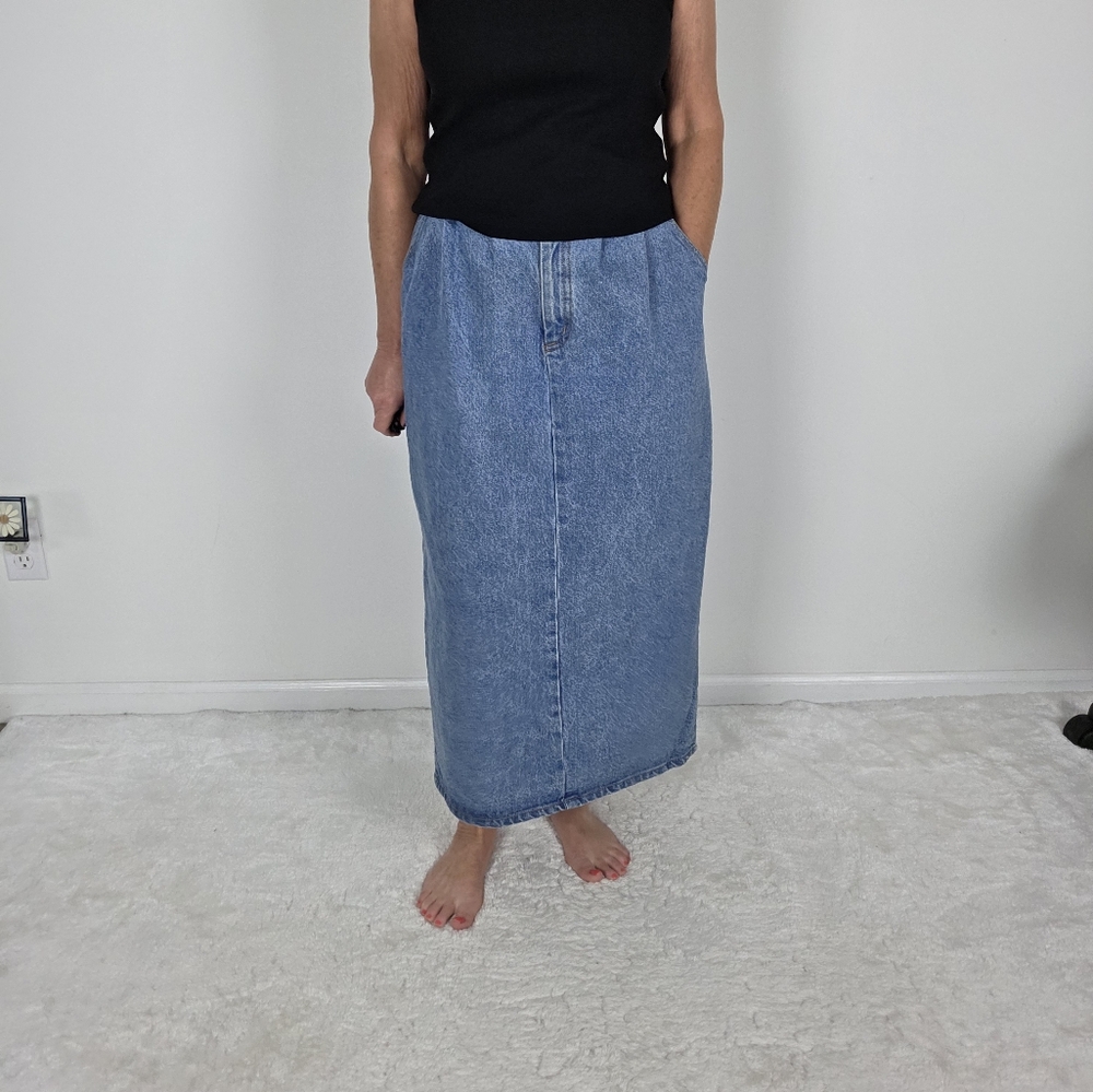 Vtg Vivaldi Jeanswear Denim Skirt